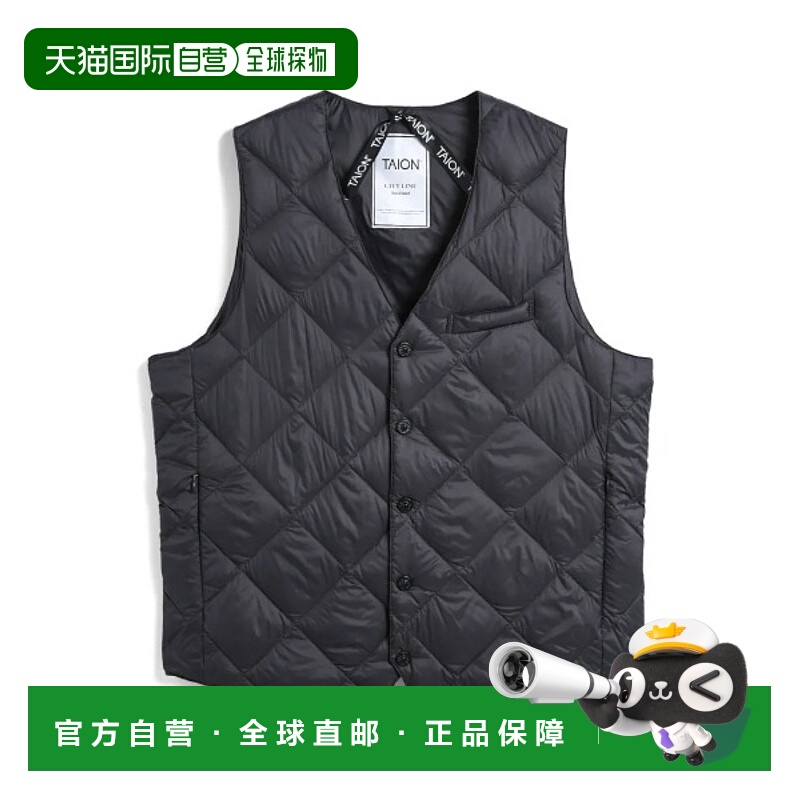 1h可退 日本直邮TAION 男女同款 800FP羽绒 内胆马甲 单排扣设计