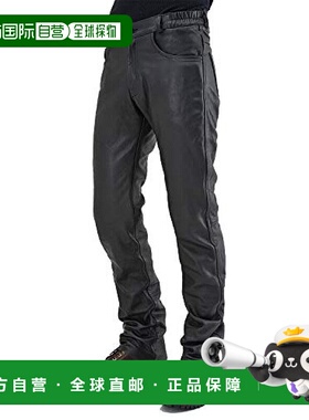 【日本直邮】Daytona 摩托车真皮裤/防水DL-005黑色 男士34英寸17
