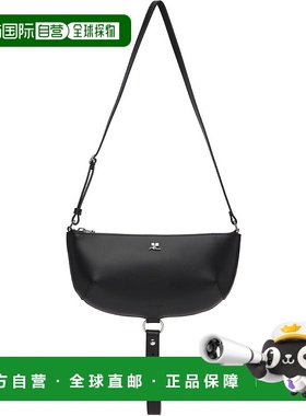 1h可退 香港直邮潮奢 Courreges 女士 黑色 Holy Eclipse Leather