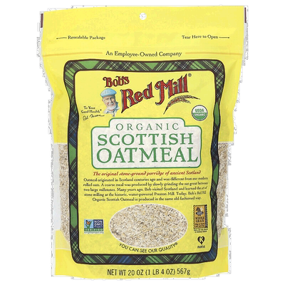 香港直发Bob's Red Mill鲍勃红磨坊有机苏格兰燕麦可冲泡速食567g