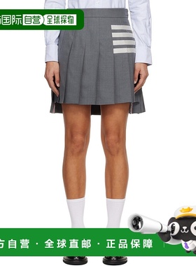 1h可退 香港直邮Thom Browne 汤姆 布朗 女士 灰色 Plain Weave 4