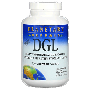 香港直发Planetary Herbals解甘草甜素咀嚼片促进肠道菌群200粒