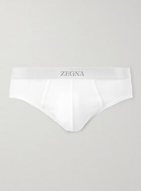 Zegna 杰尼亚 男士 罗纹棉质莫代尔混纺内裤 N3L611720