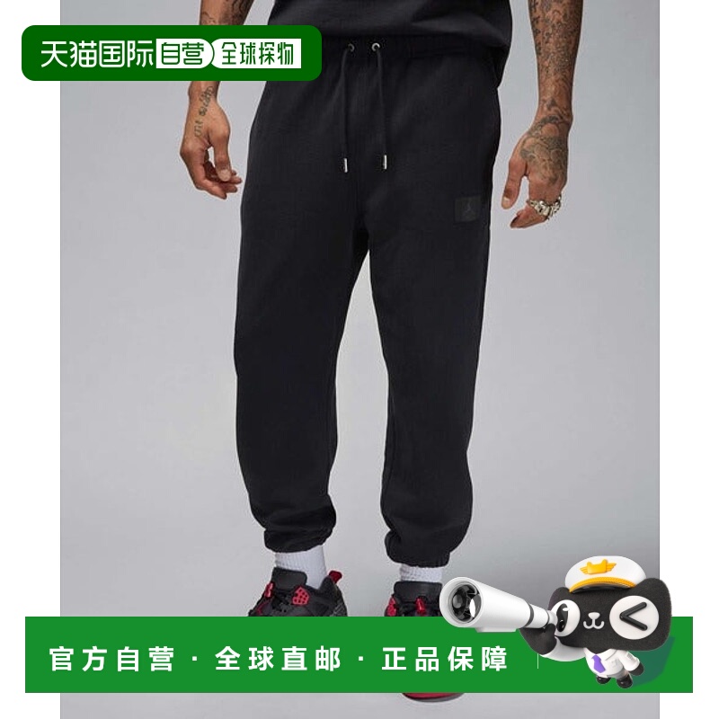 日本直邮Jordan 飞行摇粒绒男士长裤 [88504636] 黑色