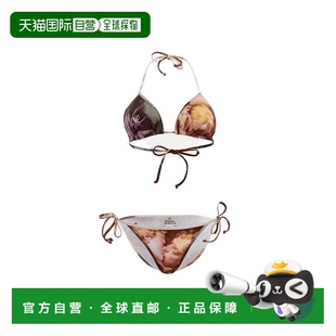 自營(yíng) westwood三角比基尼與Fran?ois Boucher藝術(shù)品 粉 vivienne