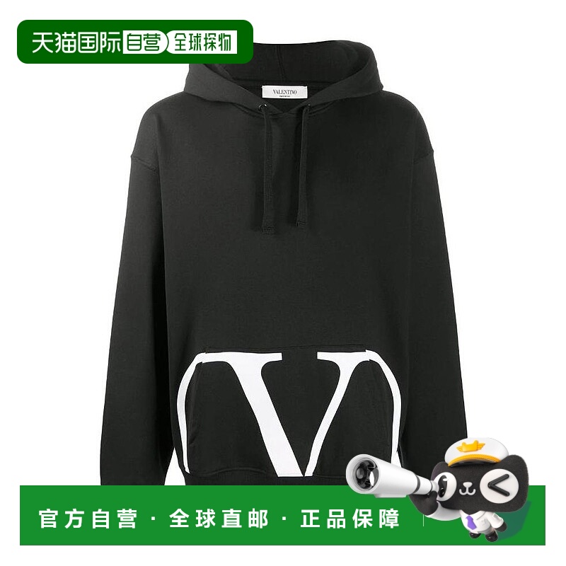 【99新未使用】香港直邮Valentino logo印花连帽卫衣 UV3MF15P6M6