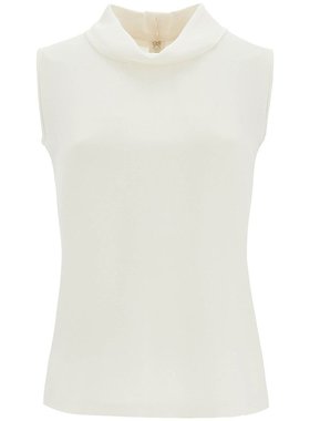 潮奢 Valentino 华伦天奴 女士 弧形下摆无袖衬衫 6B3AEAA51MH