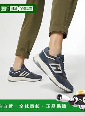 1h可退 香港直邮HOGAN 男士运动鞋 HXM5630FK70P5A589K CO 蓝色
