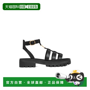 香港直邮Celine 徽标带扣厚底凉鞋 352463778C.