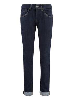 DONDUP 男士牛仔裤 UP232DS0257U800 蓝色 深蓝色直筒牛仔裤