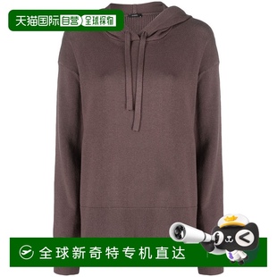 棕色 自營 joseph寬松版 型棕色羊絨棉連帽衫 美國奧萊直發(fā)
