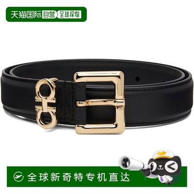 1h可退 香港直邮Salvatore Ferragamo 菲拉格慕 女士 黑色 Double