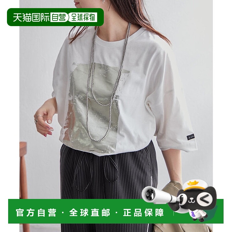 日本直邮NICE CLAUP 箔印花BIGT商品 [NUNIFE/WEB限定] 上衣