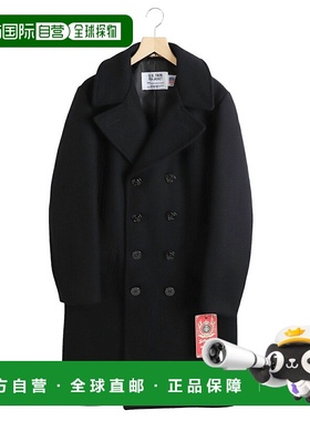 日本直邮Schott 大衣外衣麦尔登羊毛双排扣设计复古修身廓形简约