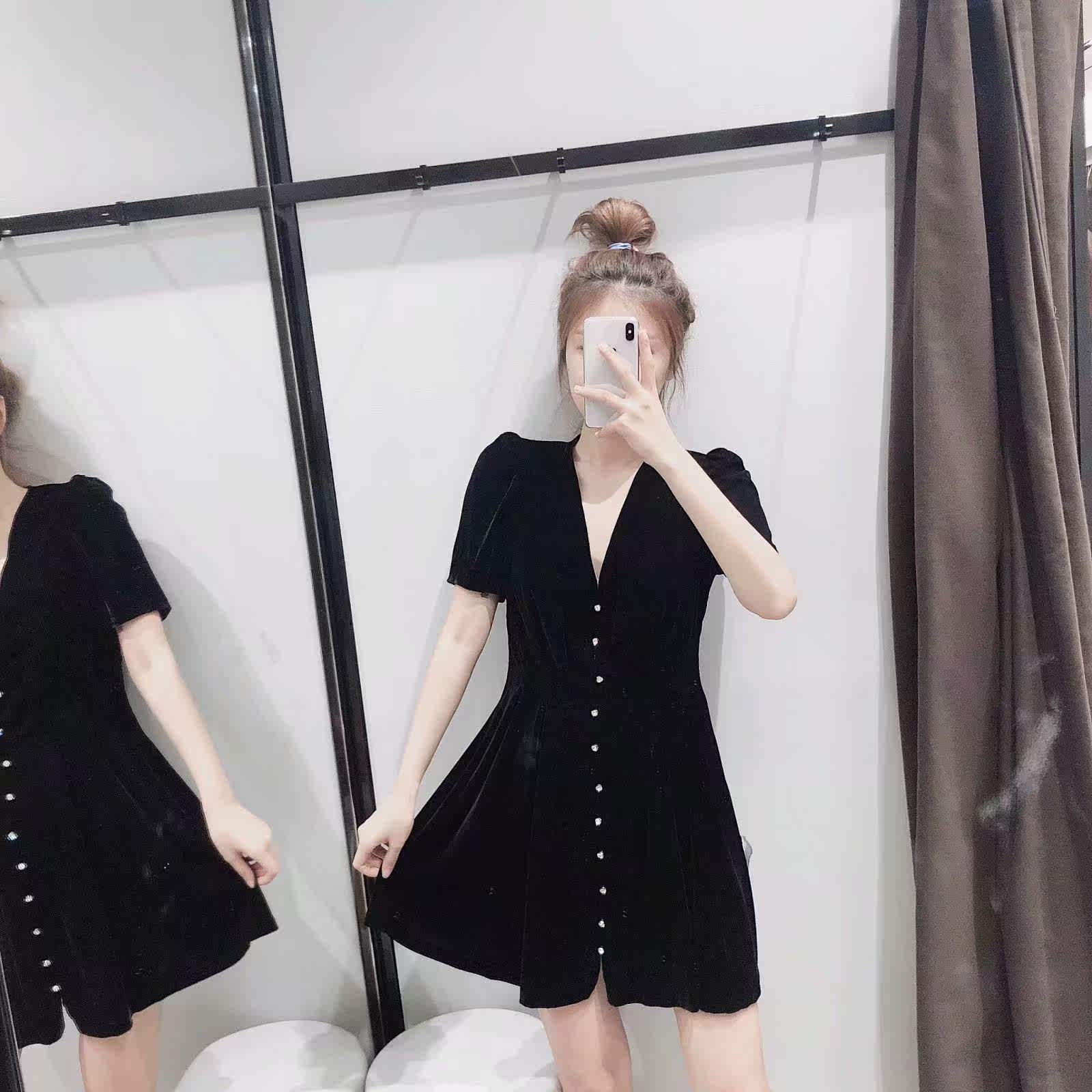 IT ZARA INS复古丝绒连衣裙高端气质天鹅绒礼服裙修身显瘦2019秋|msdalam kategori Aksesori Digital 3C, pasaran komponen elektronik, komponen elektronik, Komponen lain - dari Buy2taobao.com untuk memberikan perkhidmatan ejen Taobao profesional membeli