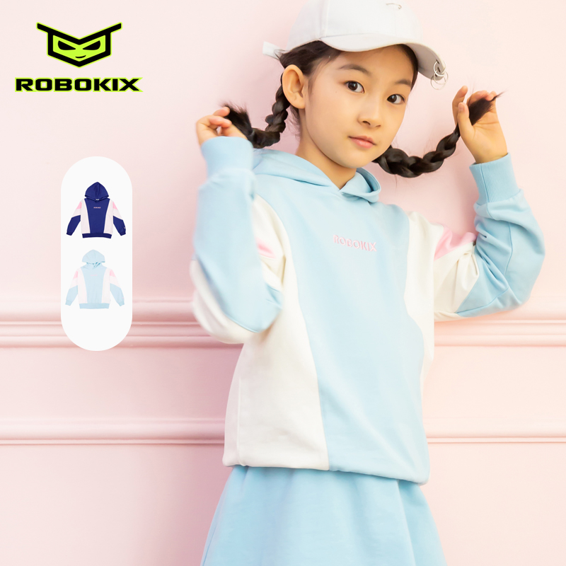 春季新款女童卫衣连帽时尚运动衣