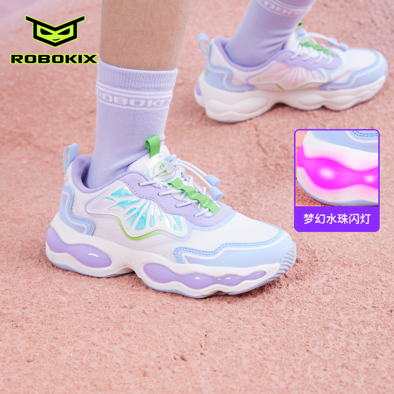 秋季女童闪灯鞋ROBOKIX透气
