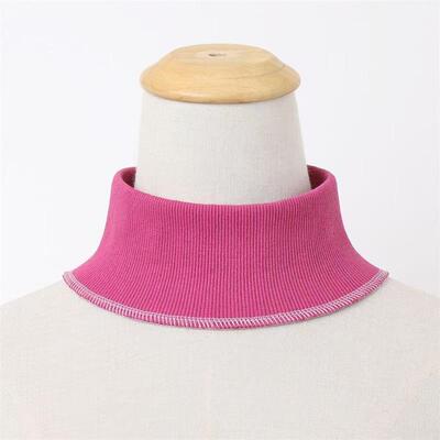 围脖7cm套头衣领领口罗文领子颈椎螺纹脖套圆领高领针织保暖内衣