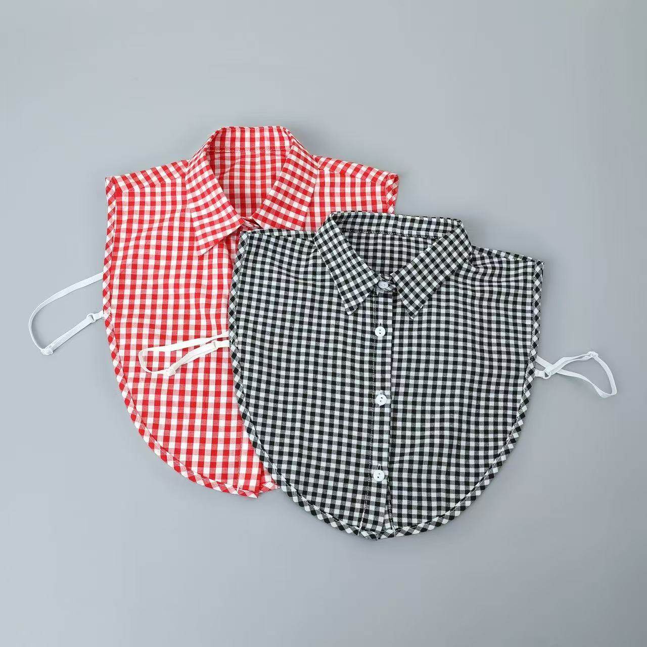 假领领子衣领春秋百搭冬季新款格子衬衣毛衣衬衫半身装饰时尚潮流