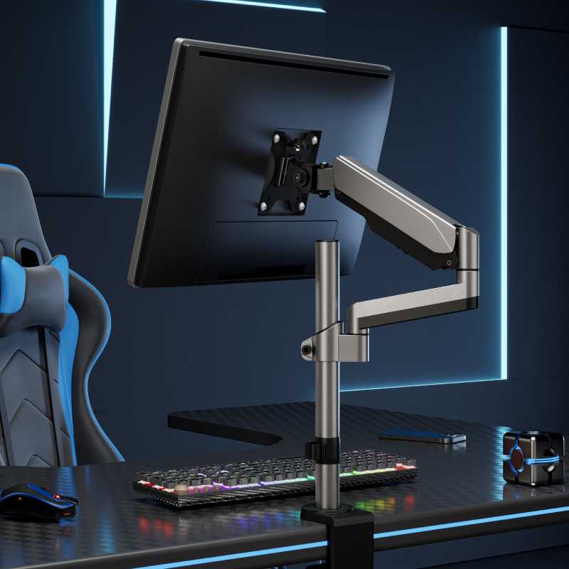 电脑支架显示器支架壁挂显示屏升降式曲面可调节吊装架子