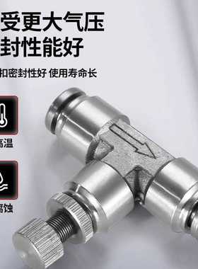 304 316 stainless steel th straight gas hose quick connector