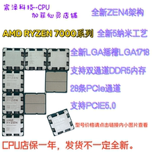 AMD 锐龙R5 7600X R7 7700X R9 7900X 7950X ES ZEN4 AM5散片CPU