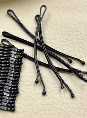 无痕u型夹丸子头发夹子黑色盘发固定u形发卡女一字夹卡子隐形夹子