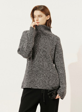 uti尤缇2025冬季新款 慵懒风柔软亲肤高领套头毛衫女UL4D1190483