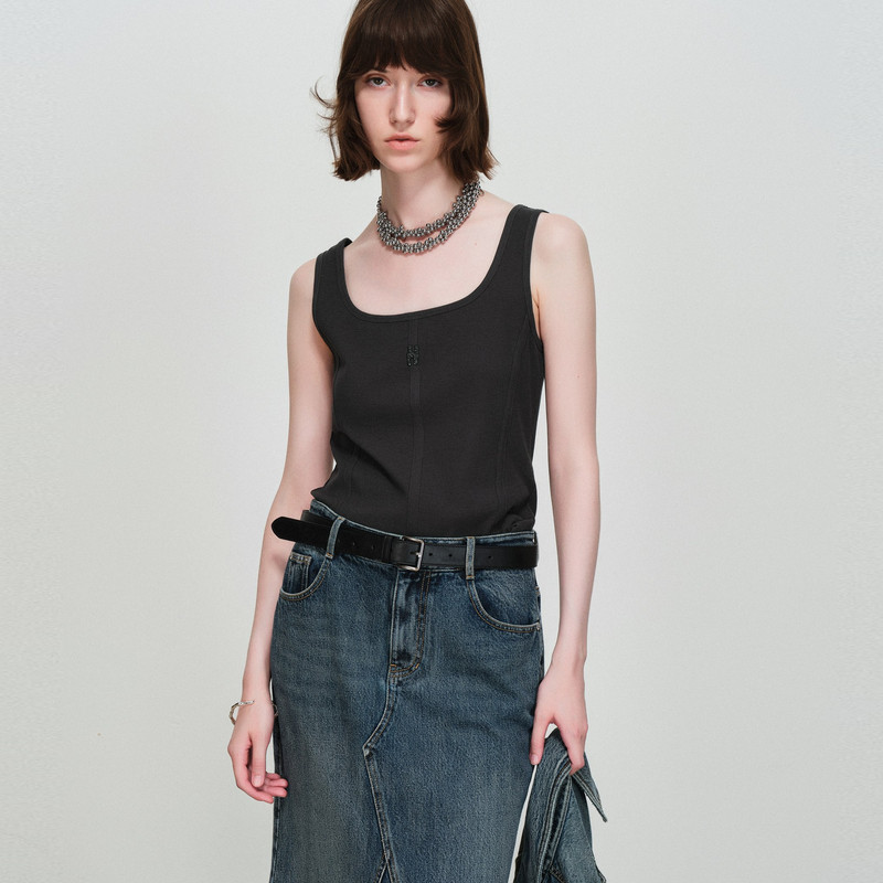 uti尤缇2026春季新款 棉感宽肩带无袖背心女内搭上衣UL122202683