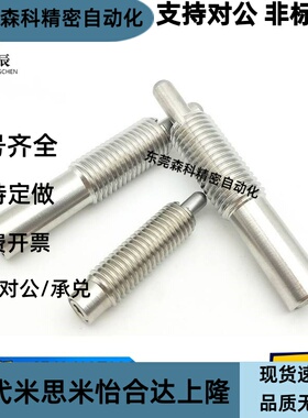 ZC201 超重载弹簧柱塞 定位缓冲伸缩销PJXW3 4 5 6-PJXW16-20柱塞