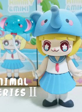 正版Kimmy&miki动物系列2盲盒3-8岁儿童生日礼物手办摆件