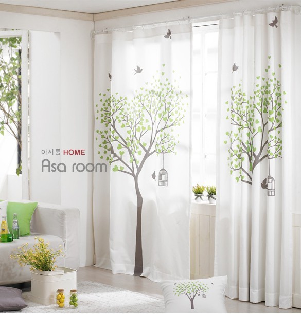 printing Mosaic Happy Tree the republic of korea Simplicity finished product Countryside customized curtain fresh Youth Jiangsuin the Home Fabric , Curtains and curtain accessories , Custom curtains  category - from Buy2taobao.com to provide professional Taobao agent buy service