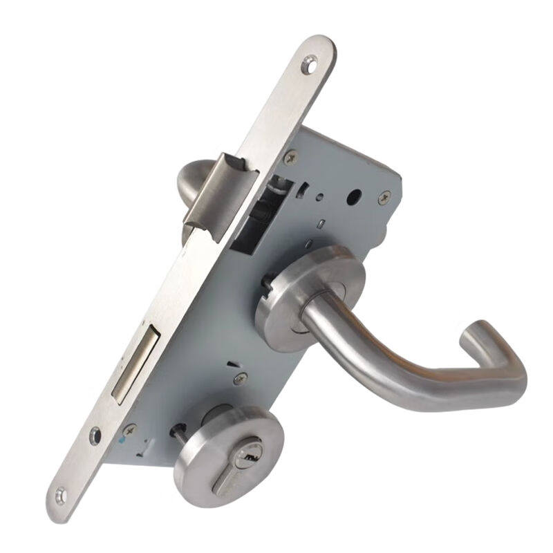 纳仕徳5572圆头24宽（整套）适配门厚45-55mm304不锈钢防火门锁过,基础建材,机械门锁,淘宝优惠券,粉丝福利购,淘宝优惠卷