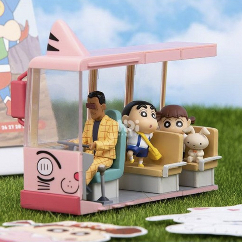 蜡笔小新人物手办盲盒卡通幼稚园