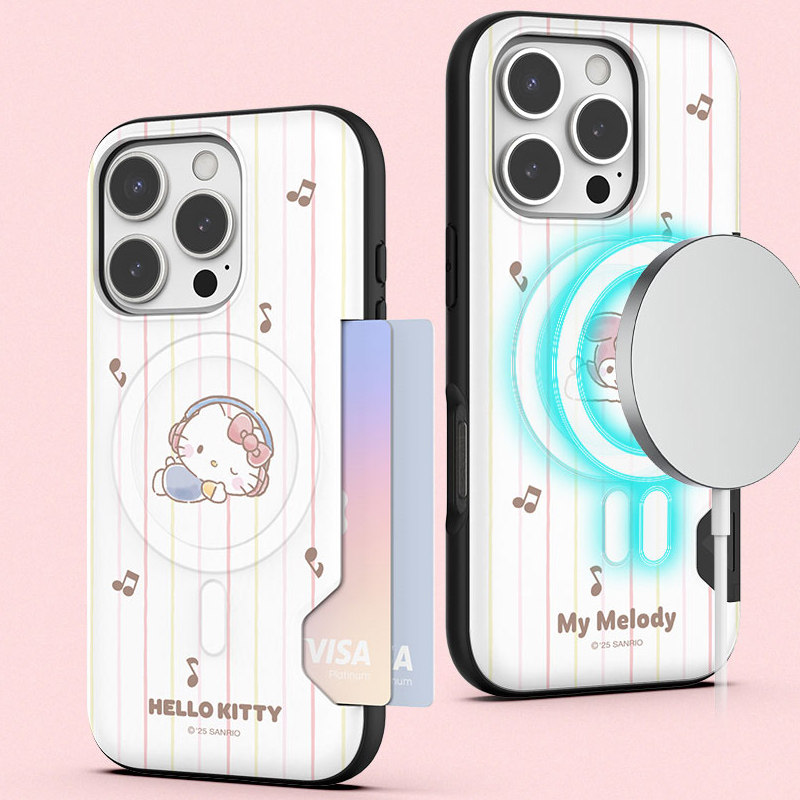 三丽鸥布丁狗大眼蛙iphone17promax手机壳可插卡磁吸充电苹果16壳