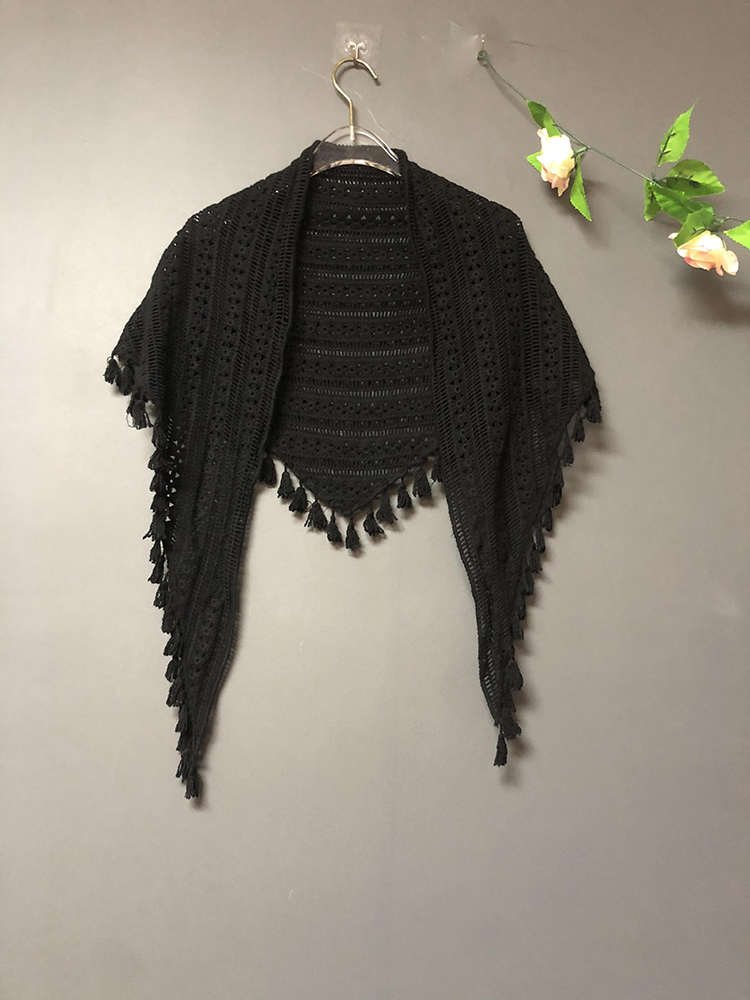 民族风流针织围巾镂空潮