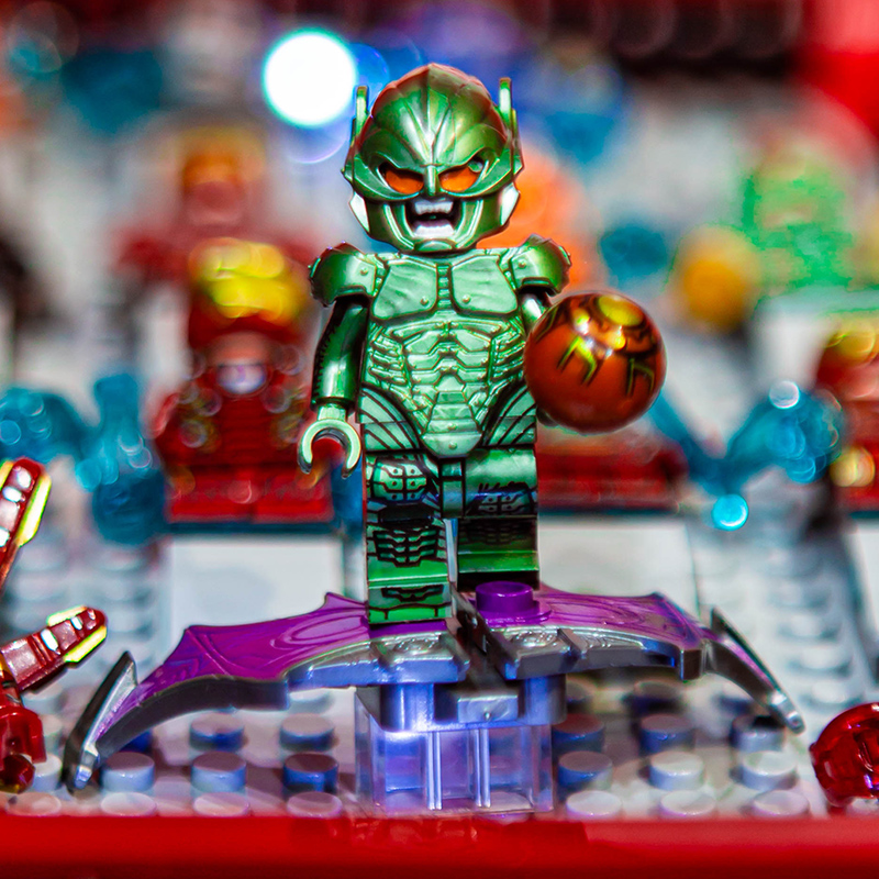 moc反派绿魔蜘蛛侠英雄积木