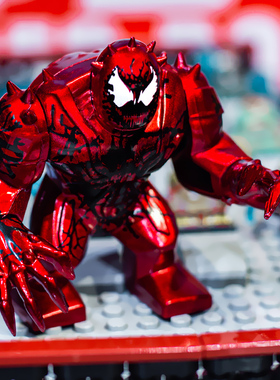 中国积木漫威毒液屠2杀开始超级英雄蜘蛛侠毒素死侍尖叫Venom人仔