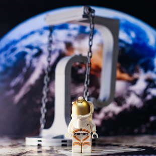 中国积木悬浮术张拉整体模型反重力太空NASA登月舱宇航员航天飞船