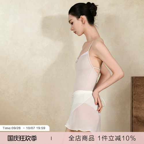 danzbaby芭蕾舞服成人形体服女瑜伽服吊带体操露背练功体服B411