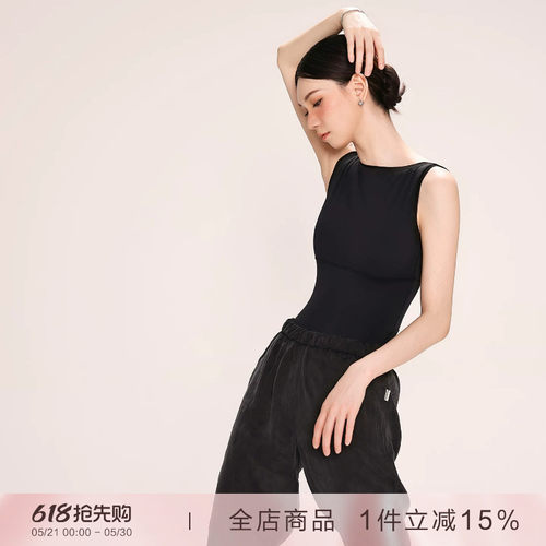 danzbaby芭蕾舞服一字领成人体操服芭蕾女形体服美背练功体服B380