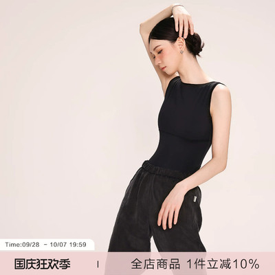 danzbaby芭蕾舞服一字领成人体操服芭蕾女形体服美背练功体服B380