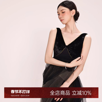 danzbaby芭蕾舞服成人练功服瑜伽服女形体服丝绒拼接V领体服B386