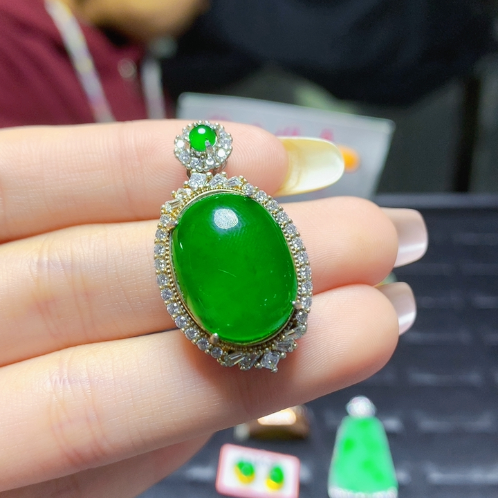 天然A货翡翠国标S925银