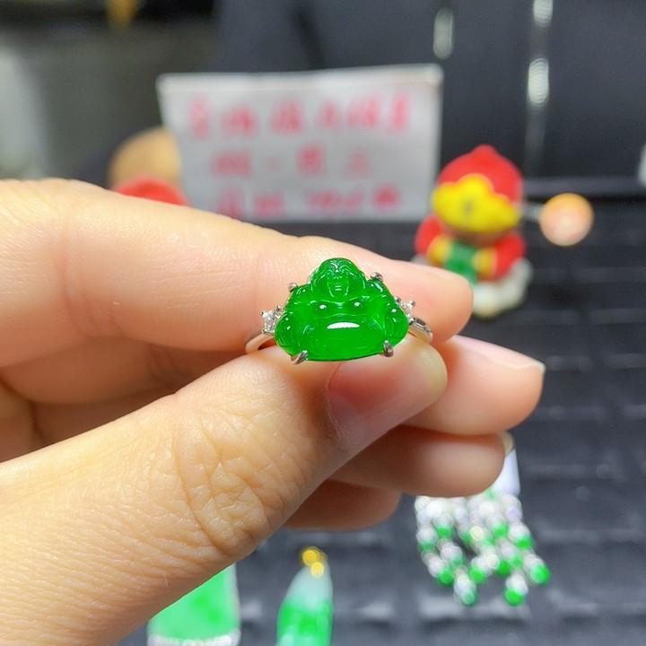 天然A货翡翠国标s925银