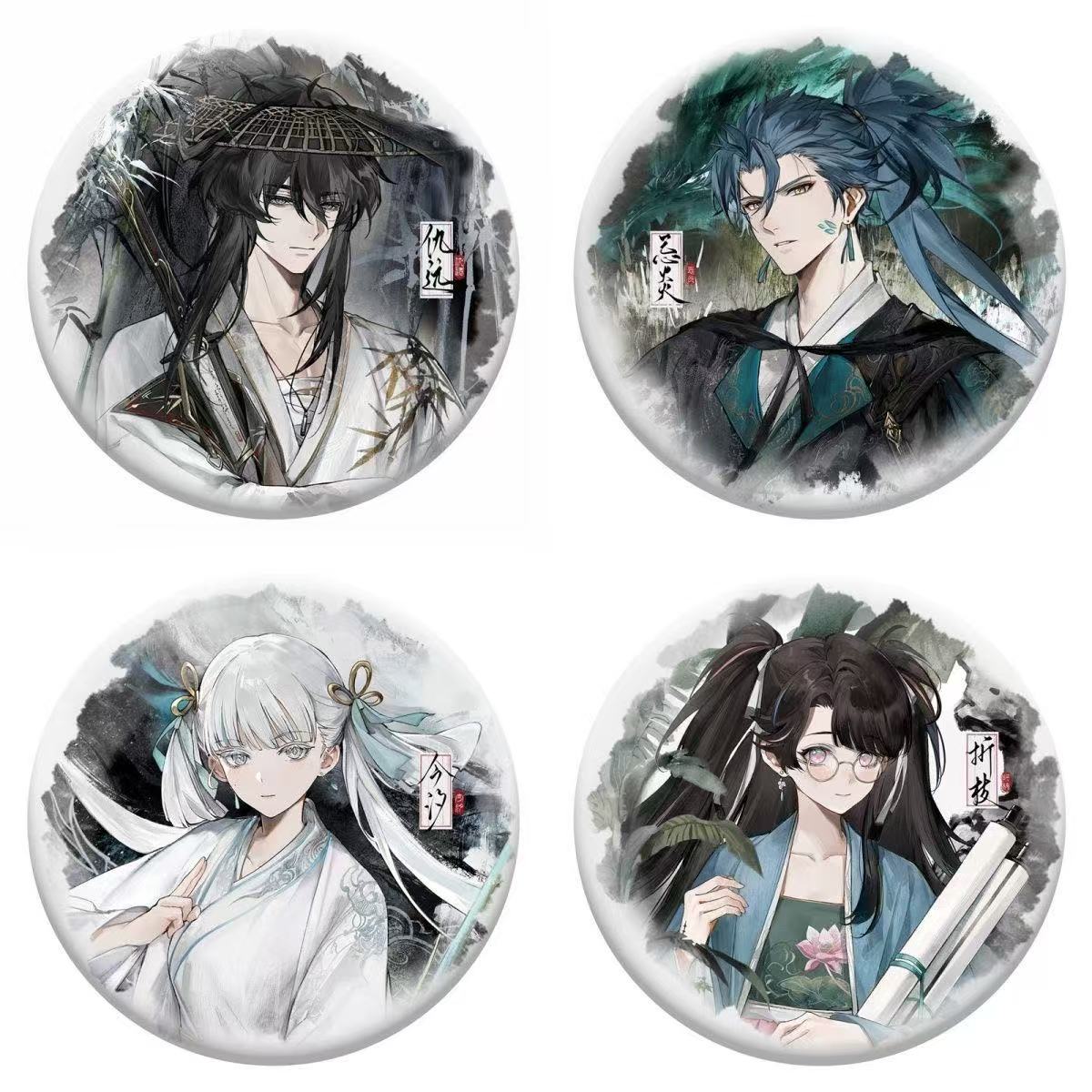 鸣潮游戏枕梦山河系列马口铁吧唧