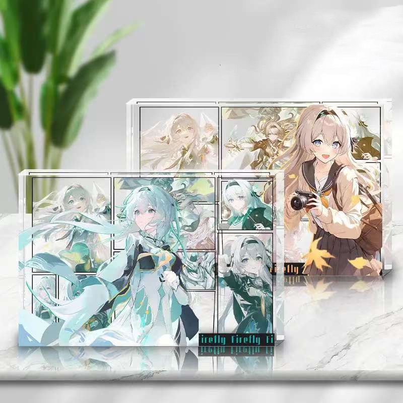 流萤透明亚克力砖谷立牌