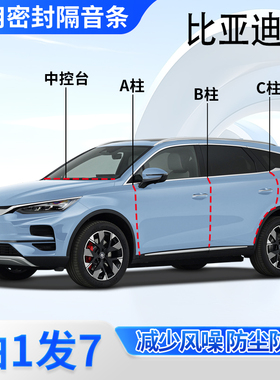 比亚迪唐DM/EV/DMi/dmp专用全车门ABC柱中控台密封条唐L隔音胶条
