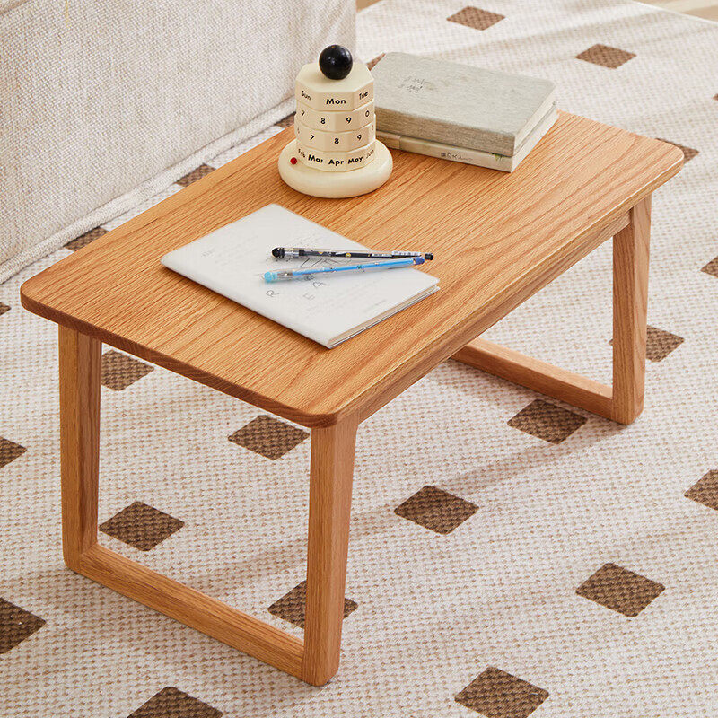 橡木全实木小炕几客厅卧室飘窗桌北欧长方形茶几日式榻榻米小桌子