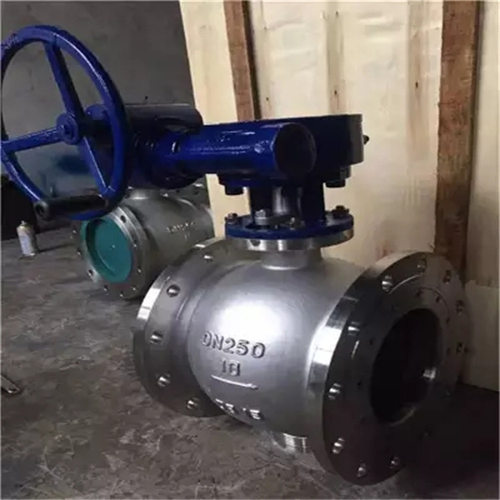PBQ340H-16C DN125浙江温州生产厂家铸钢涡轮法兰-偏心半球阀